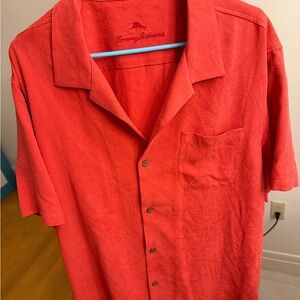 Tommy Bahama Vibrant Red Collared Shirt